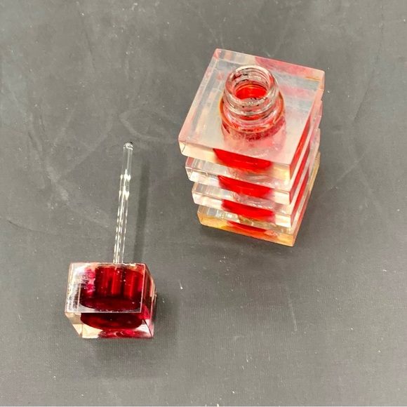 Vintage Lucite/Acrylic Red Perfume Bottle - Picture 5 of 12